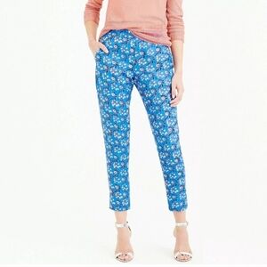 J. Crew Pants Ditsy Floral Pull On Crop Leg  Size 4